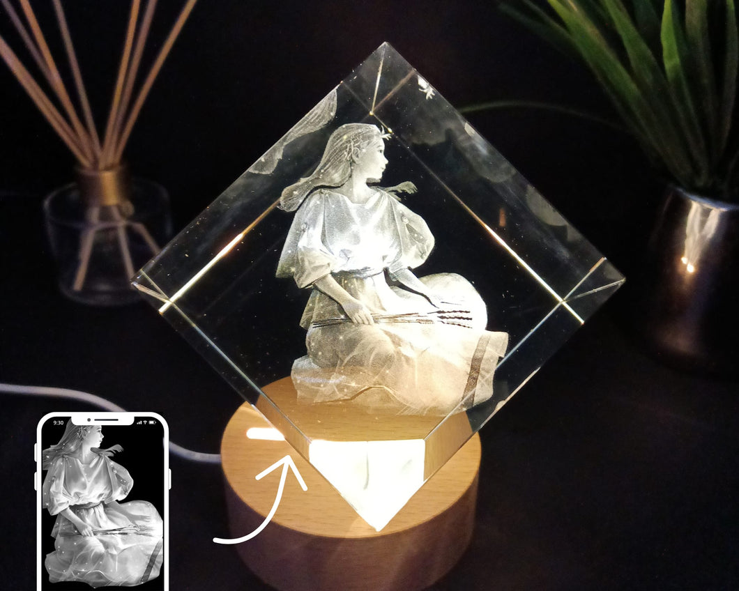 3D Crystal Photo (Diamond)