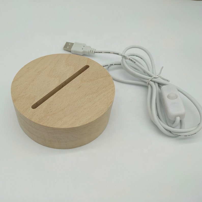 Wooden & Plastic LED base